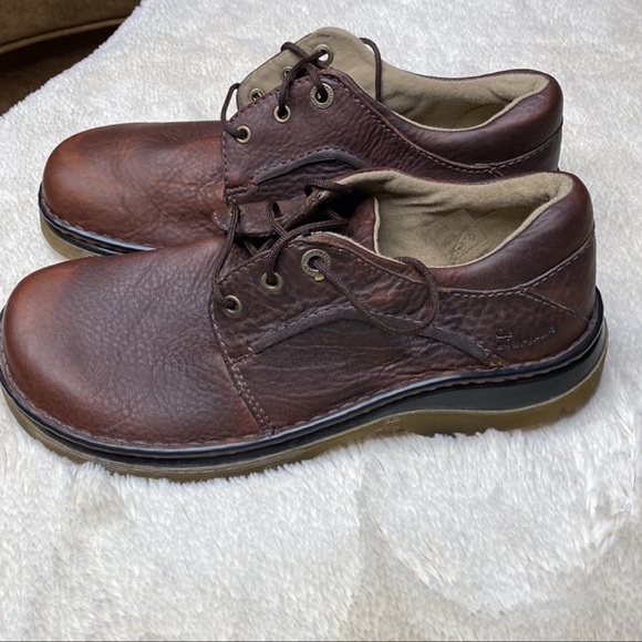 Brown Dr Martens Classic Shoes Dr Martens 1460 Eye Boots In Dark